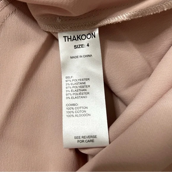Thakoon Dusty Blush Nude Midi Slip Dress Size 4 Minimalist Clean Girl Neutral - Picture 3 of 14